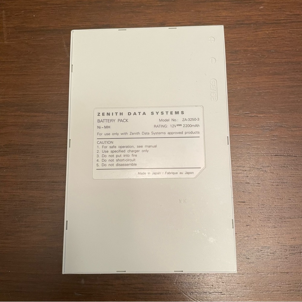 Genuine Zenith Data Systems ZDS Laptop Battery Pack ZA-3250-3 NiMH 12V Untested